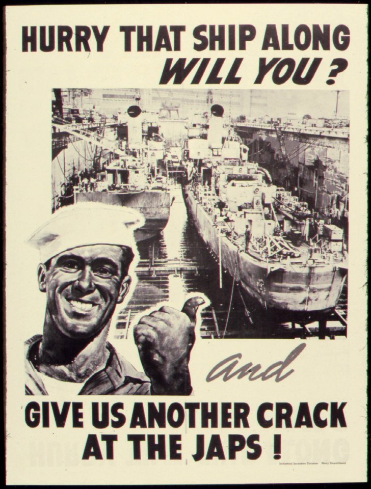 Hurry that ship along will you^ and give us another crack at the Japs^ - NARA - 535195