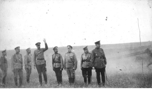 Ignacy Paweł Fudakowski - Rewia wojsk rosyjskich pod Świniuchami na Wołyniu z udziałem wielkiego księcia Georgija Michajłowicza Romanowa (94-91-10)
