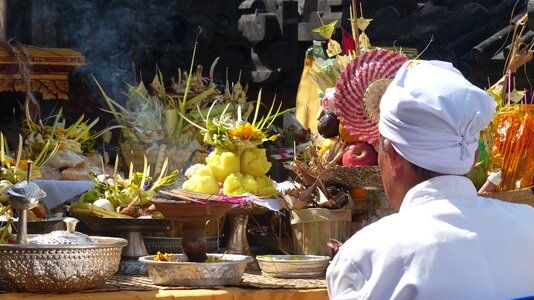 Prayer offering fruit