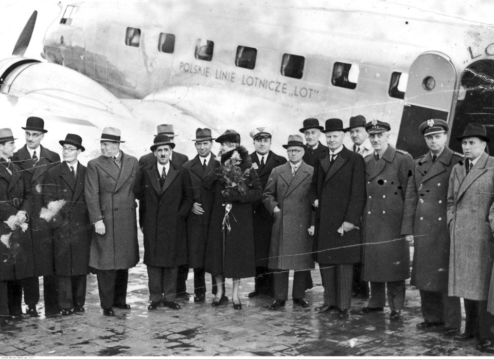 Inauguracja linii lotniczej Warszawa - Gdynia - Kopenhaga (22-370)