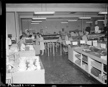 Interior of company store. Pittsburgh Coal Company, Westland Mine, Westland, Washington County, Pennsylvania. - NARA - 540316