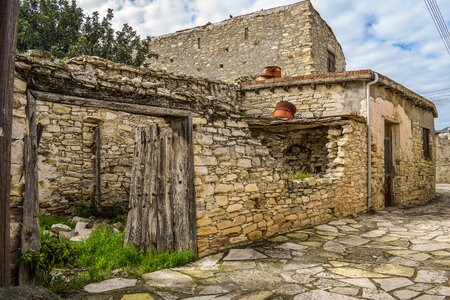Abandoned stone damaged