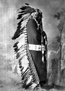 Iron Shell-Ma-Zah-Pon-Kes-Kah. Brule Sioux, 1872 - NARA - 518981 photo