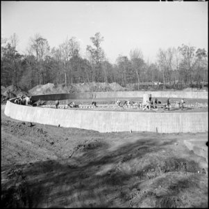Jerome Relocation Center, Denson, Arkansas. A view showing the sewage disposal plant which is under . . . - NARA - 538805