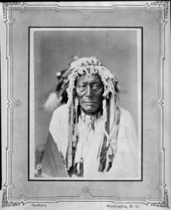 Iron Shell-Ma-Zah-Pon-Kes-Kah. Brule Sioux, 1872 - NARA - 518980 photo
