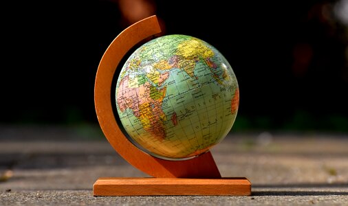 World old world globe stand