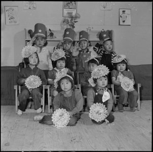 Jerome Relocation Center, Denson, Arkansas. Home visiting day, when parents will visit the school, . . . - NARA - 539328