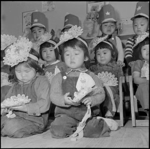 Jerome Relocation Center, Denson, Arkansas. Home visiting day, when parents will visit the school, . . . - NARA - 539329