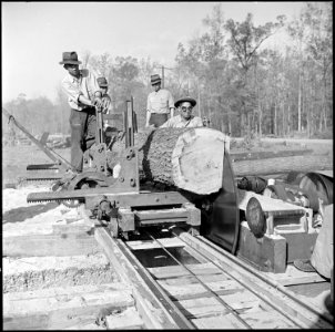 Jerome Relocation Center, Denson, Arkansas. Volunteer worker residents of the center operating a sa . . . - NARA - 538825