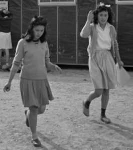 Jerome Relocation Center, Denson, Arkansas. An exterior view of the Field Clinic in one of the barr . . . - NARA - 538846 (cropped)