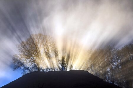 Sun light landscape
