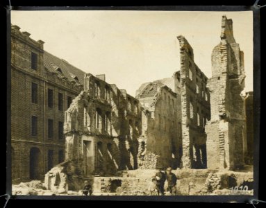 Kalisz, ruiny szkoly realnej 1919 (70658366)