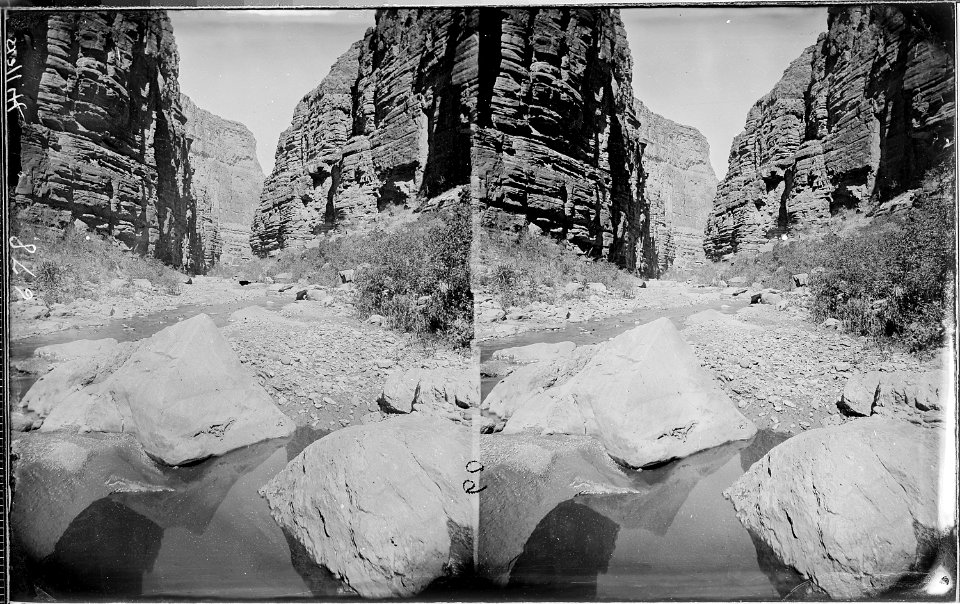 Kanab Canyon. At Coconino County, Arizona. Same as nos. 522 and 636. This photo is enlarged and does - NARA - 517916
