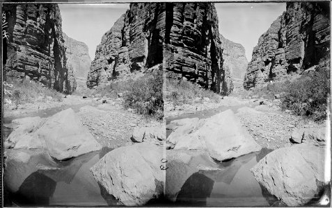 Kanab Canyon. At Coconino County, Arizona. Same as nos. 522 and 636. This photo is enlarged and does - NARA - 517916