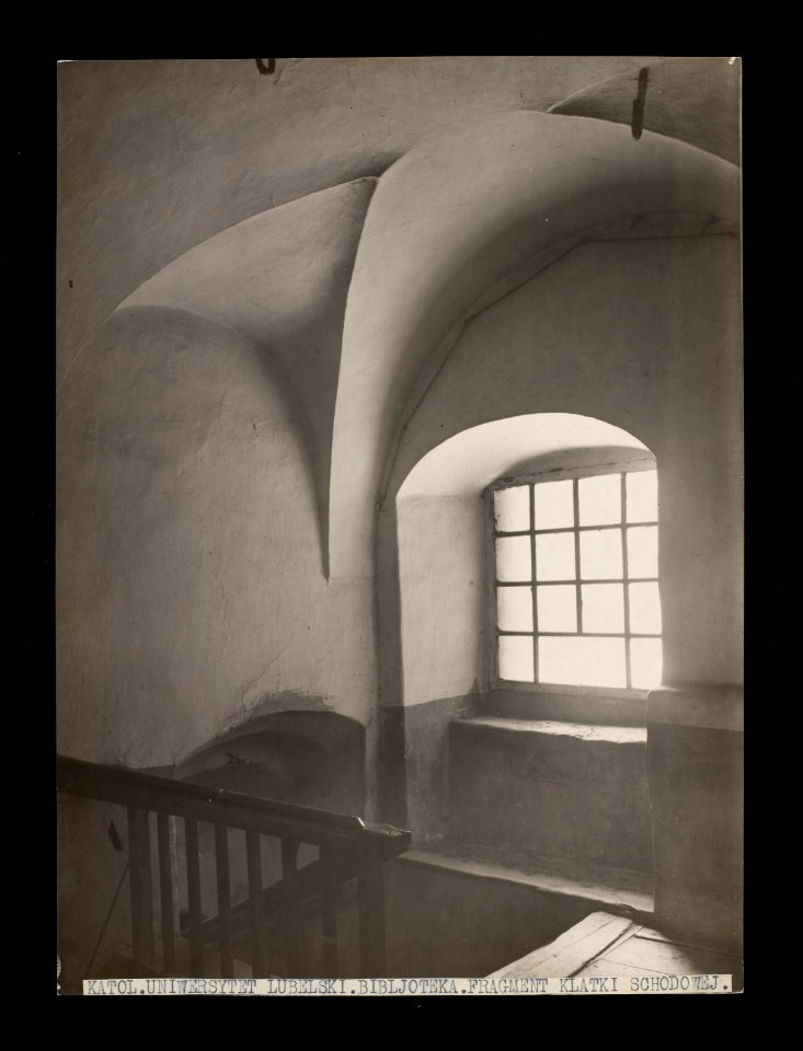 Klatka schodowa biblioteki Katolickiego Uniwersytetu Lubelskiego. ante 1939 (112830273)