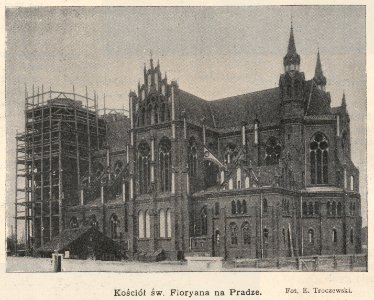 Kościół Św. Floriana na Pradze w budowie (61968)