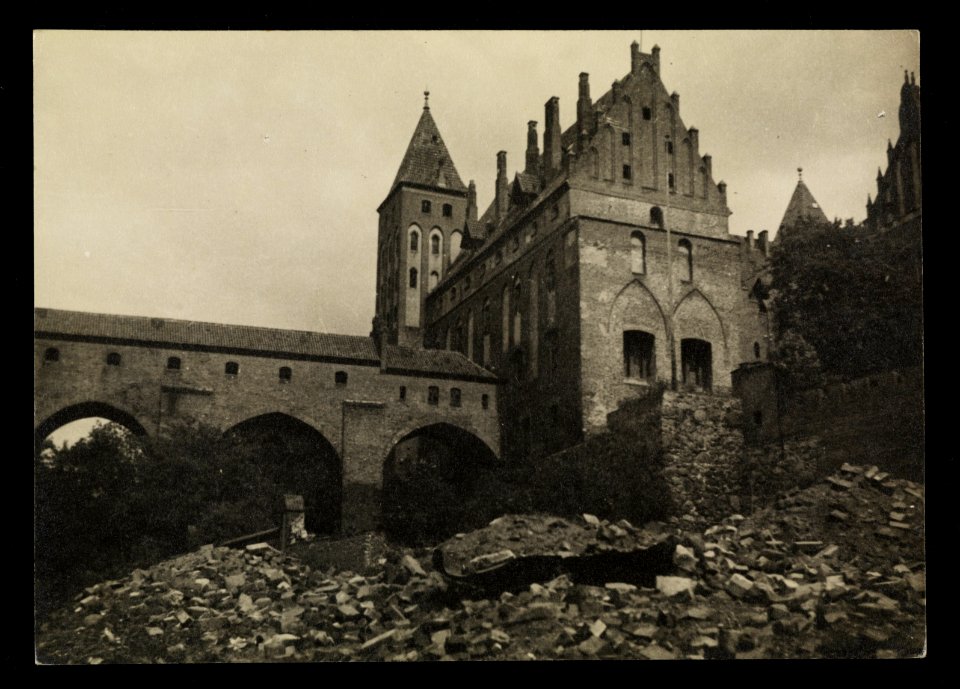 Kwidzyn, widok na zamek 1949 (66045603)