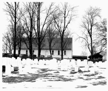 Lancaster County, Pennsylvania. Meeting house of the Weaverland Conference Mennonites near New Holl . . . - NARA - 521107