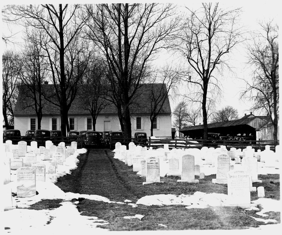 Lancaster County, Pennsylvania. Meeting house of the Weaverland Conference Mennonites near New Holl . . . - NARA - 521106