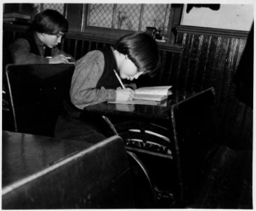 Lancaster County, Pennsylvania. The one-room schoolhouse is characteristic of this region and is th . . . - NARA - 521095