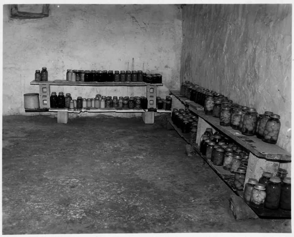 Lancaster County, Pennsylvania. Home-canned foods are still popular in the Amish country. Eight hu . . . - NARA - 521059