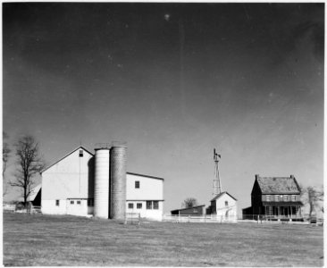 Lancaster County, Pennsylvania. This farm place belongs to an Old-Order Amishman. The windmill sho . . . - NARA - 521080