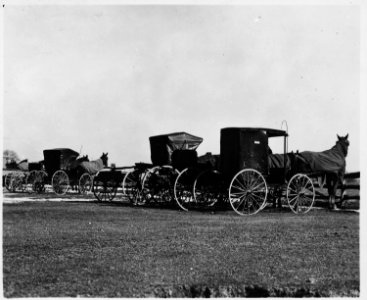 Lancaster County, Pennsylvania. Transportation in 1941 in the Old-Order Amish-Mennonite communitie . . . - NARA - 521066