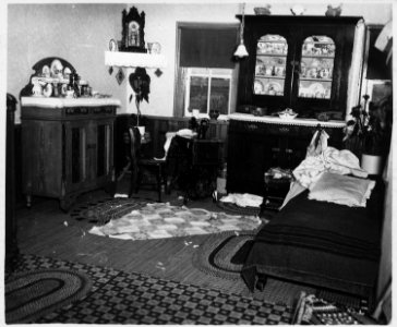 Lancaster County, Pennsylvania. This is an interior view of a Church Amish home. The woman of the . . . - NARA - 521123
