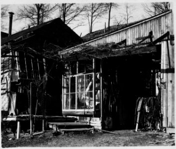 Lancaster County, Pennsylvania. This is a harness and shoe shop owned and operated by an Old-Order . . . - NARA - 521131