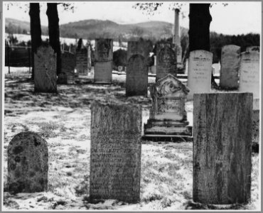 Landaff, Grafton County, New Hampshire. Though Landaff was settled in the 1770's few people were bur . . . - NARA - 521515