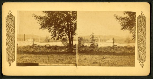 Landing at Clatsop Beach, Oregon, by Continent Stereoscopic Company