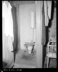 Lavatory in company owned house. H. C. Frick Coke Company, National ^3 Mine, Muse, Washington County, Pennsylvania. - NARA - 540329