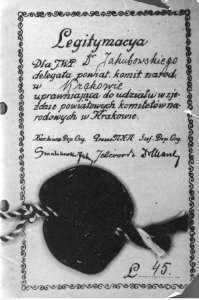 Legitymacja dr Jakubowskiego (22-389)