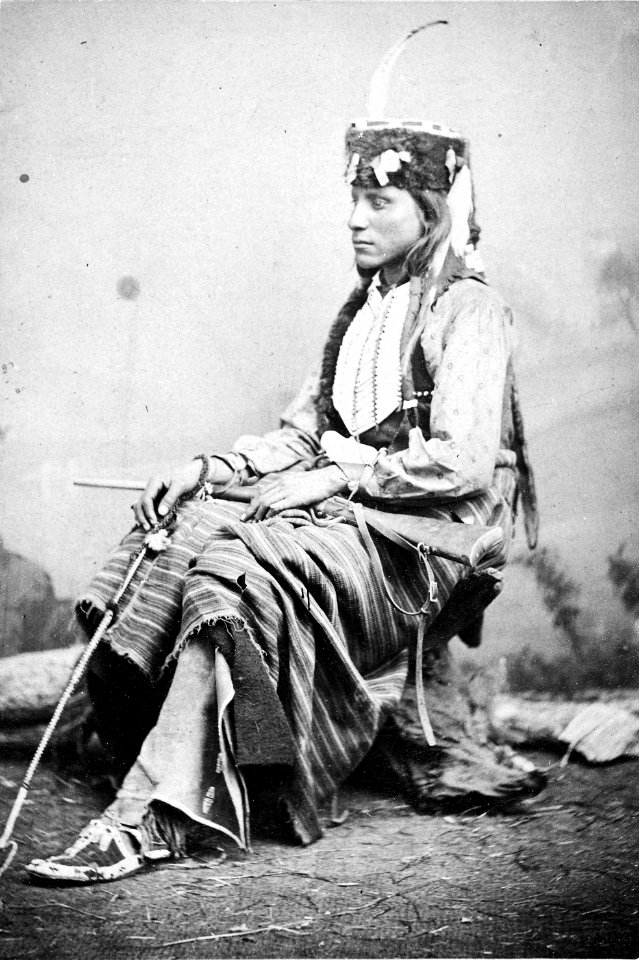 Lone Wolf's son, killed at the massacre of Howell's Wells, Texas (From L. D. Greene Album). - NARA - 533086 edit