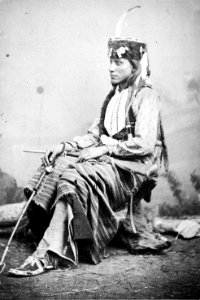 Lone Wolf's son, killed at the massacre of Howell's Wells, Texas (From L. D. Greene Album). - NARA - 533086 edit photo