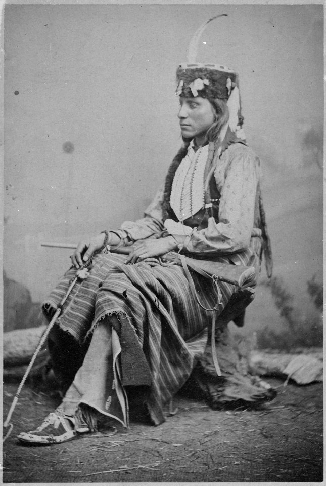 Lone Wolf's son, killed at the massacre of Howell's Wells, Texas (From L. D. Greene Album). - NARA - 533086