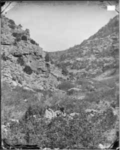 LOOKING IN LITTLE CREEK CANYON, PARAGONAH, UTAH (FRANCIS KLETT) - NARA - 524340