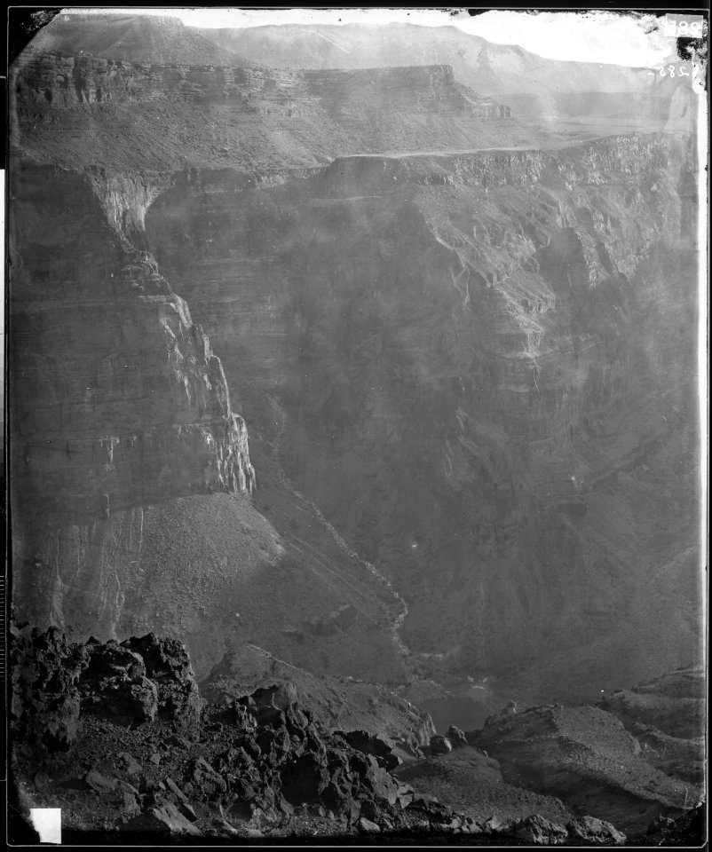 LOOKING WEST INTO THE GRAND CANYON, SHEAVWITZ CROSSING, COLORADO RIVER - NARA - 524236