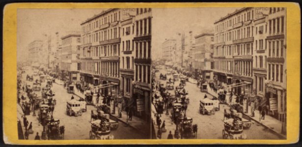 Looking up Broadway from the corner of Broome Street, by E. & H.T. Anthony (Firm) 2