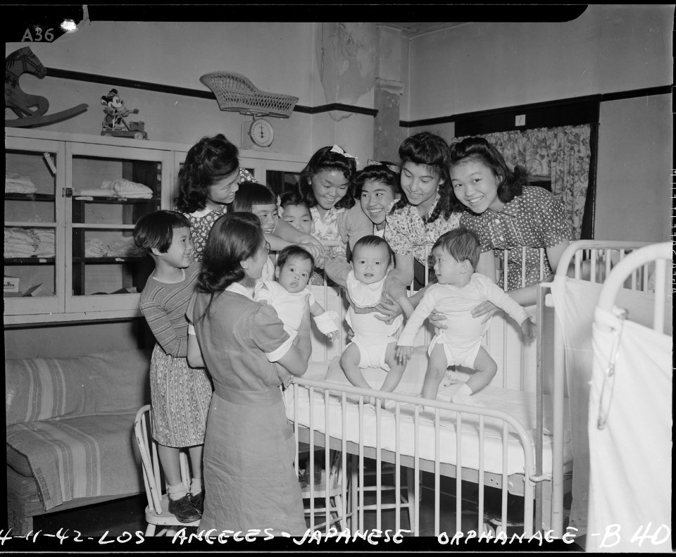 Los Angeles, California. Scene in an orphanage for children of Japanese ancestry prior to evacuation. - NARA - 536789