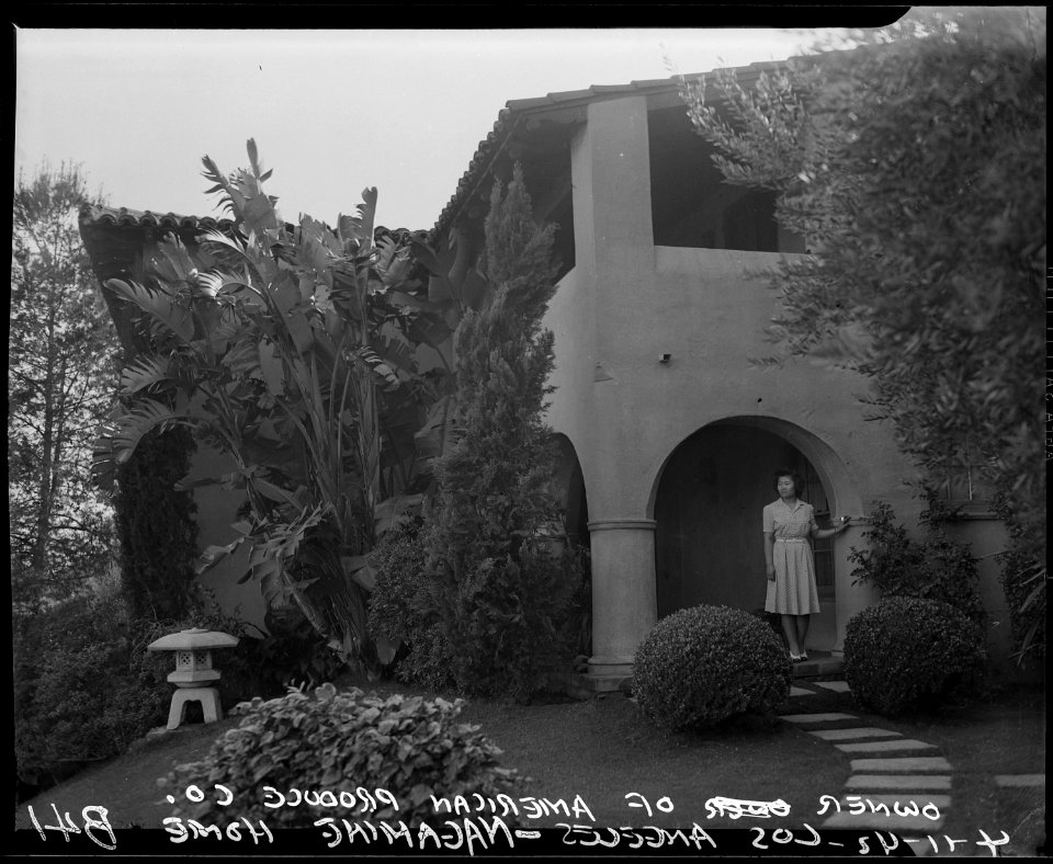 Los Angeles, California. The Nagamine residence prior to evacuation of people of Japanese ancestry . . . - NARA - 536790