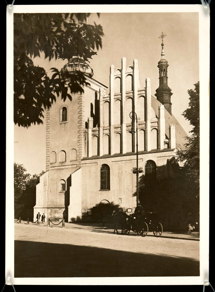 Lublin, kosciol brygidek, fasada frontowa 1939 (67704136)
