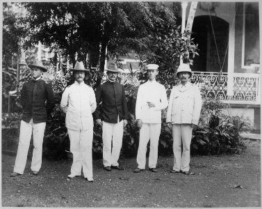 Major General Arthur MacArthur (2d from left) and Staff. Greely Collection., ca. 1898 - NARA - 524382