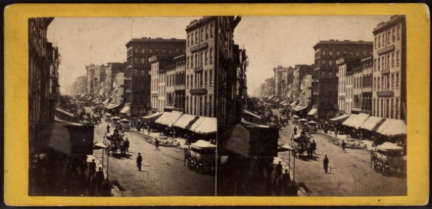 Looking down Broadway, from above Howard Street, by E. & H.T. Anthony (Firm) photo