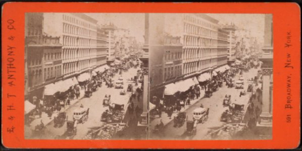 Looking up Broadway from the corner of Broome Street, by E. & H.T. Anthony (Firm) 6
