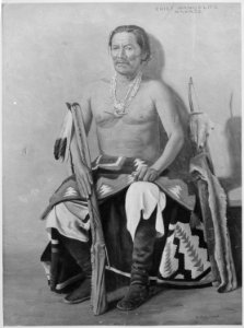Manuelito, a Navajo chief, full-length, seated - NARA - 519158