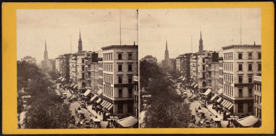 Looking down Broadway from the corner of Chambers Street, by E. & H.T. Anthony (Firm) 3