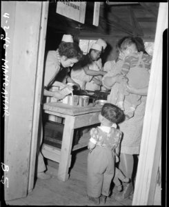 Manzanar Relocation Center, Manzanar, California. Special formula of milk and of fruit juices are s . . . - NARA - 536755