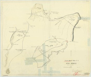 Map of Ford's Island, Oahu, H. T. - NARA - 77-WDMC Hawaii-82
