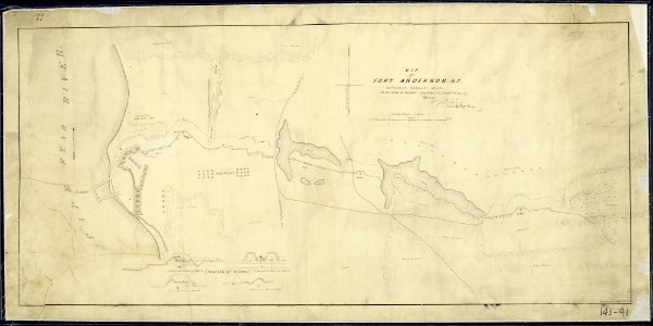 Map of Fort Anderson, N.C., captured February 19th, 1865, By the 'Army of the Ohio, Maj. Gen'. J. M. Schofield... - NARA - 305784